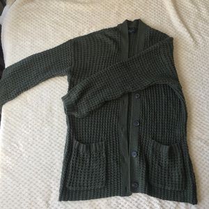 American eagle army green sweater